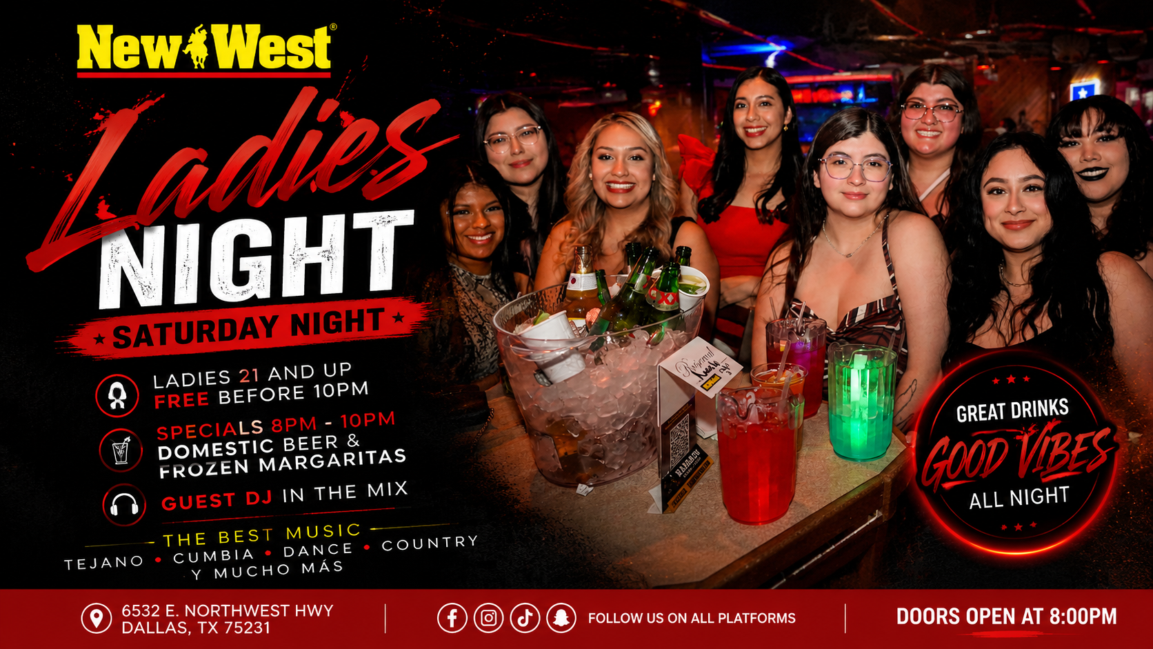 New West Ladies Night Saturday